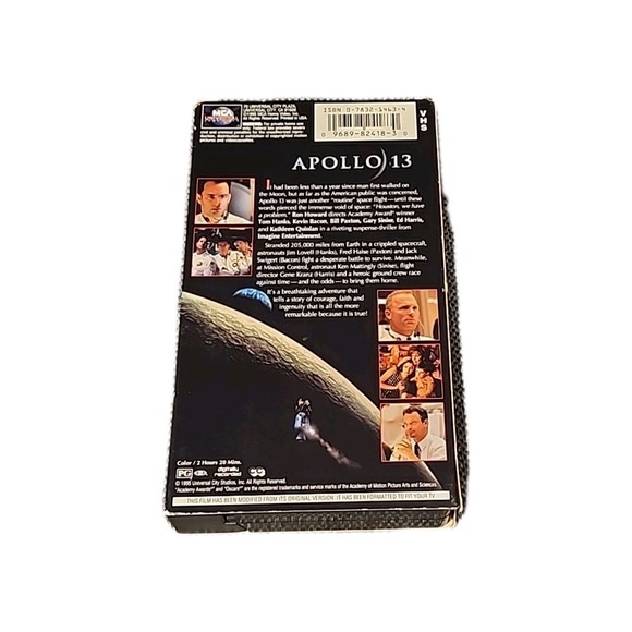 Apollo 13 VHS Tape Tom Hanks Kevin Bacon 1995 Universal - Picture 4 of 4
